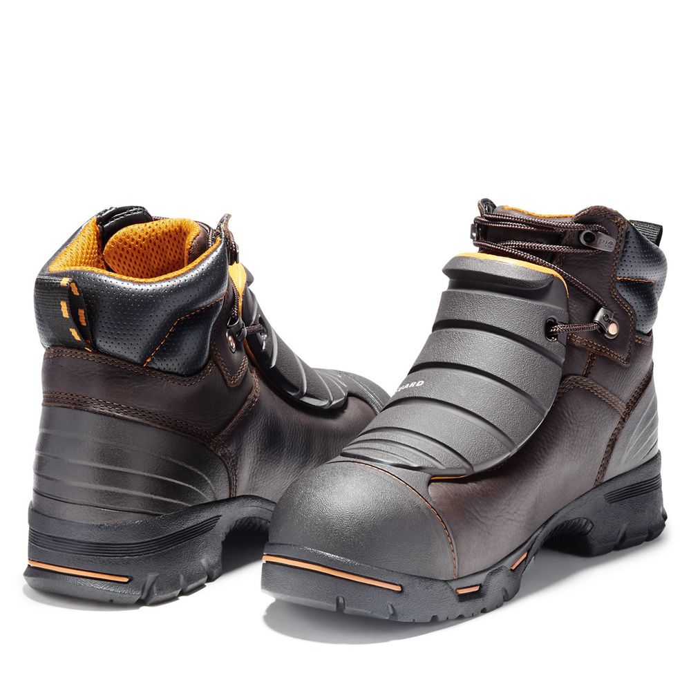 Botas de Trabajo Timberland Hombre Pro® Endurance 6\" Met Guard Steel Toe Marrones - Chile XEW-521830